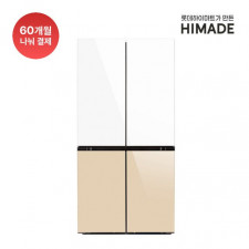 4도어 세미빌트인 냉장고(하트베이지) HRF566NFES1 (566L)