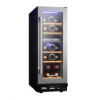 루즈톨렌트 34병 와인 쿨러 24인치 냉장고 듀얼 존 내장 또는 언더 카운터 41~64 F 디지털 터치스크린 3중 유리 가정용 프렌치 도어 와인셀러 2개 상업용