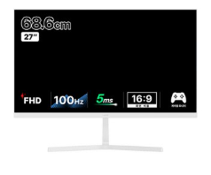 유디아 FHD 제이씨현 EDGE 유케어 IPS 홈엔터 100Hz 모니터 화이트